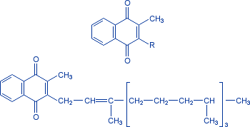Химическая формула витамина К (синтетический фитоменадион)