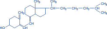 Химическая формула витамина D (кальциферолы)